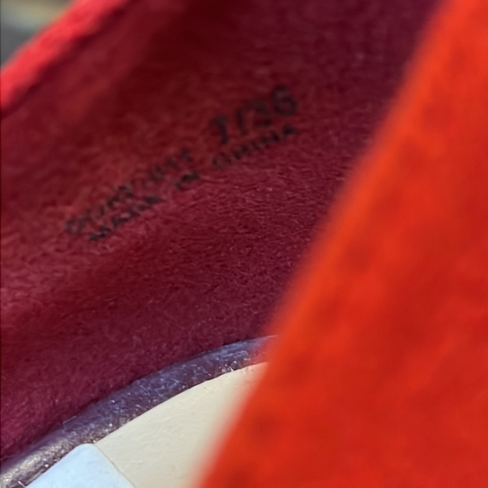 Red Suede Pump - Picture 4 of 6